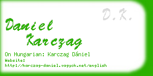daniel karczag business card